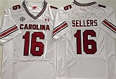 Men's South Carolina Fighting Gamecocks #16 LaNorris Sellers White Stitched Jersey,baseball caps,new era cap wholesale,wholesale hats